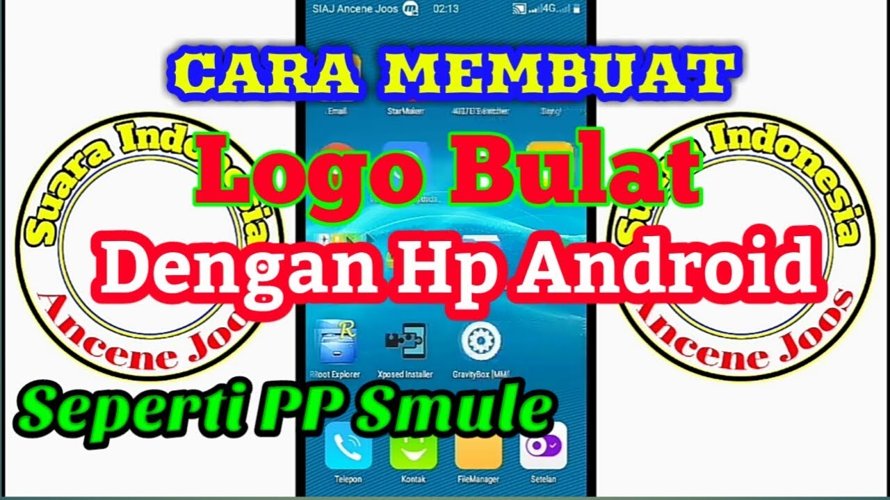 CARA MEMBUAT LOGO BULAT DENGAN ANDROID SEPERTI DI PP SMULE YouTube