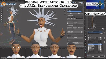 Advanced Rigging & ARKit Blendshape Creation in Blender with Auto-Rig Pro and ShapeKeyGen Pro