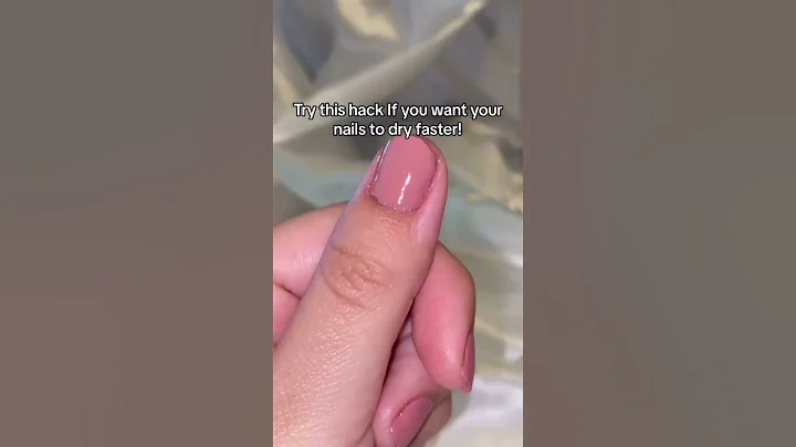 If you want your nail polish to dry faster try this hack!  #nailpolishhack #nailhacks #ipsy