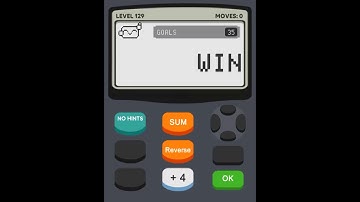 Calculator 2 The Game Level 129 Solution