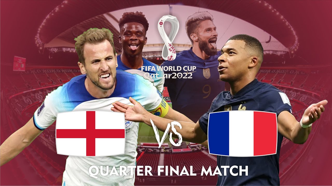 ENGLAND VS FRANCE - QUARTER FINAL FIFA WORLD CUP QATAR 2022 - KYLIAN MBAPPE GOAL VS HARRY KANE GOAL