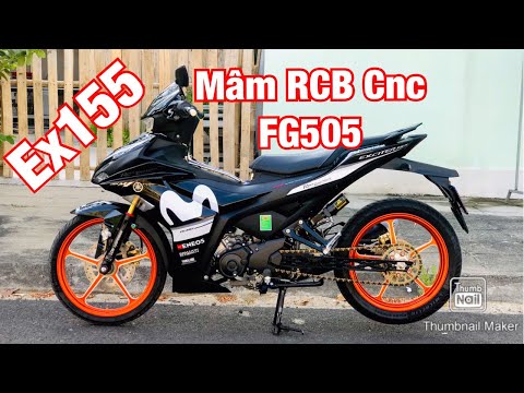 Video Exciter 155 Vva Gắn Mâm Cnc FG505 Racing Boy Chính Hãng - youtube