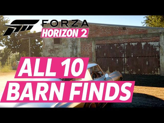 Forza Horizon 2 (X1) Signs, Barns, Radars Map