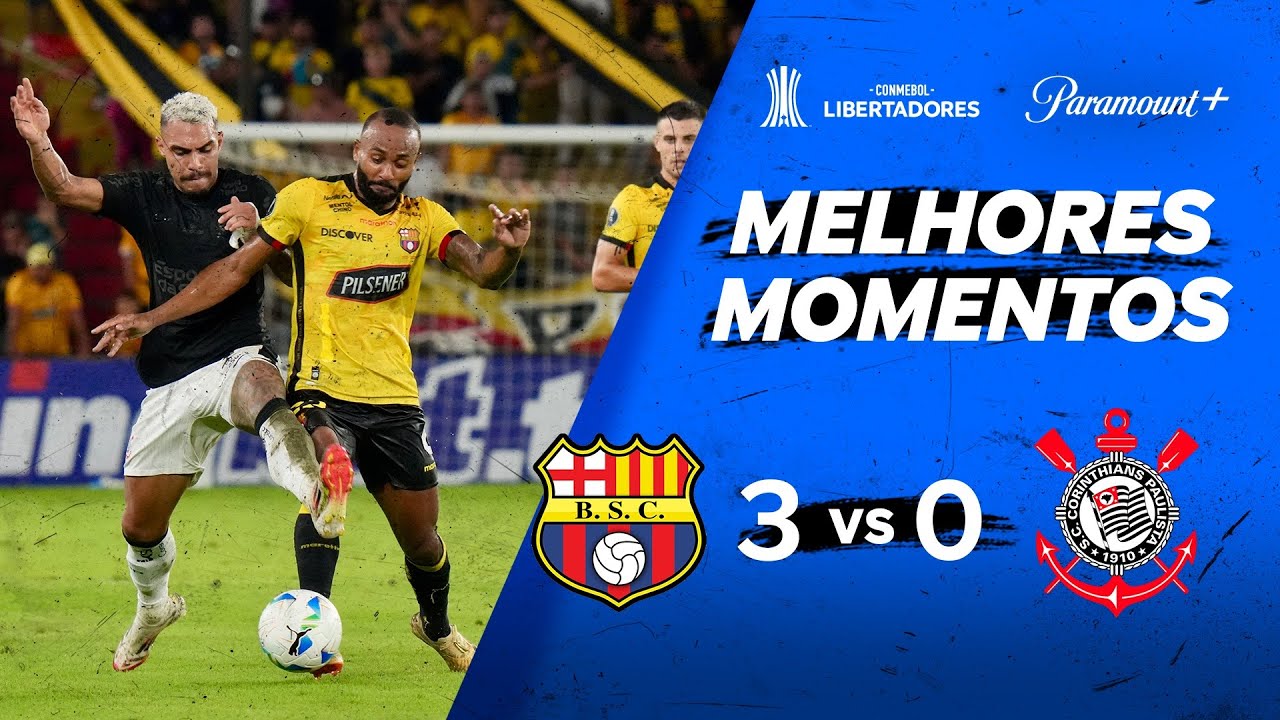 BARCELONA SC 3 x 0 CORINTHIANS - CONMEBOL LIBERTADORES 2025 | Paramount ...