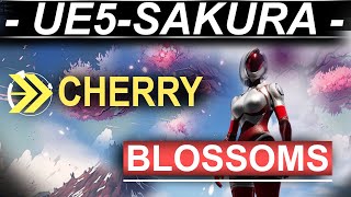 Unreal5 Niagra VFX: Falling Sakura Cherry Blossom Particles -