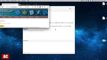 AppleScript Helper - Mouse Click, Size and Position of Window