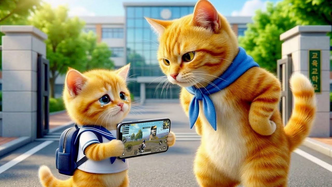 💖🐾 Шокированная реакция кошки-мамы ​​на то, что Моти не спал всю ночь — трогательный урок любви 😻