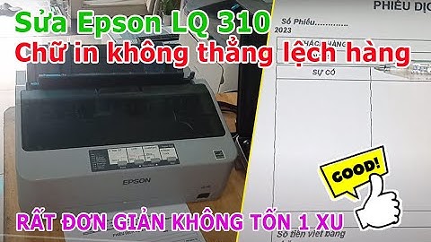 Lỗi kết nối máy in kim epson không in được