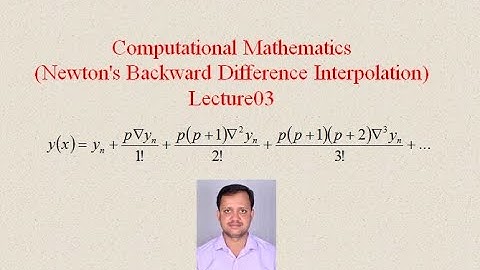 Computational Mathematics (Newton