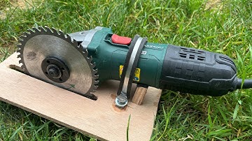 #Few people know this!!! How to convert an angle grinder into a safe circular saw