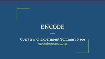 ENCODE Portal Navigation Part 1