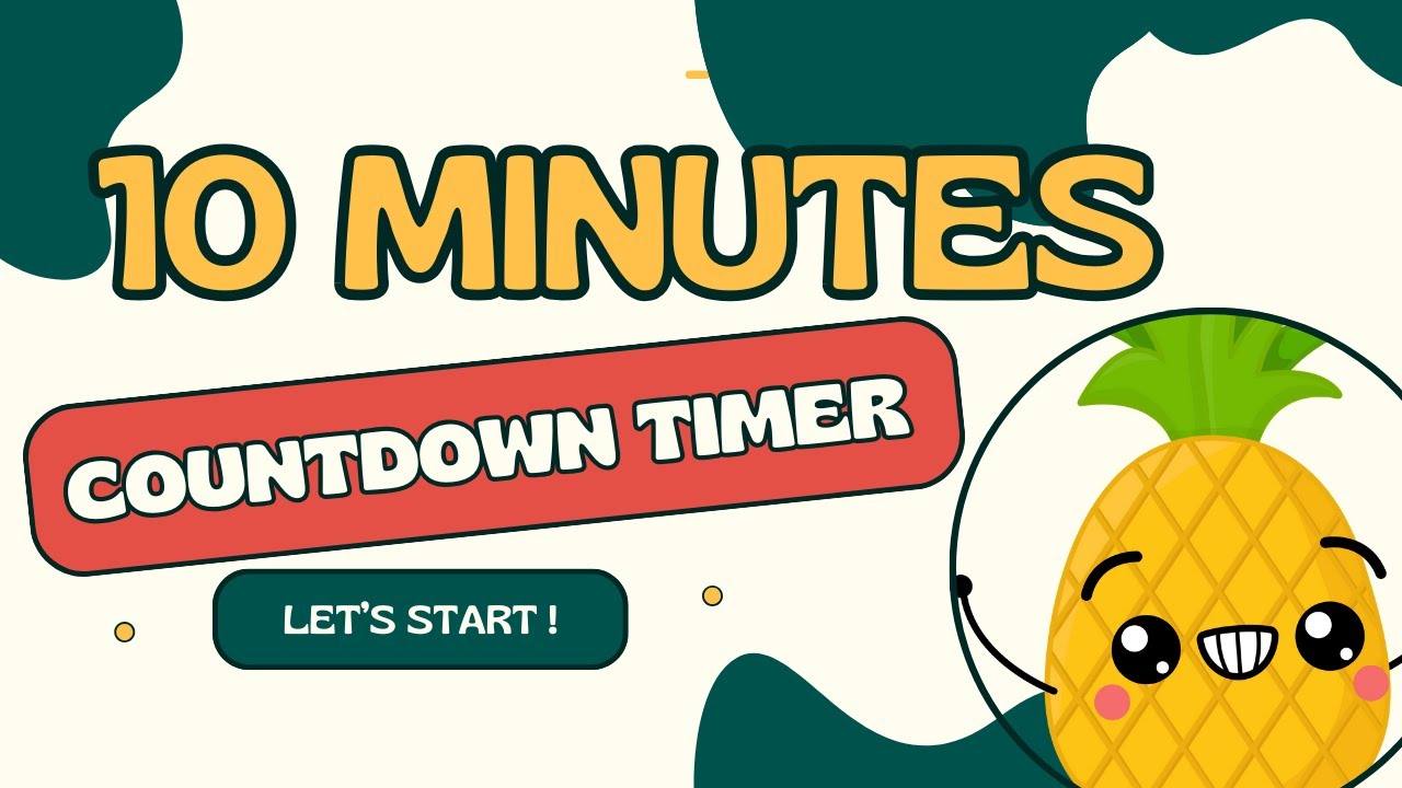 PINEAPPLE ANANAS FRUIT COUNTDOWN ! 🍍 10 MINUTES 