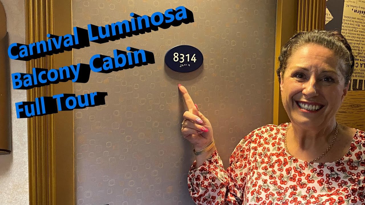 Carnival Luminosa Balcony Cabin 8314 Full Tour