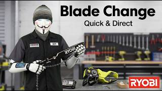 Change Chainsaw Chain Blade Ryobi How To Replace 18" Chains New Bar Swap Old 40v Tutorial RY40508