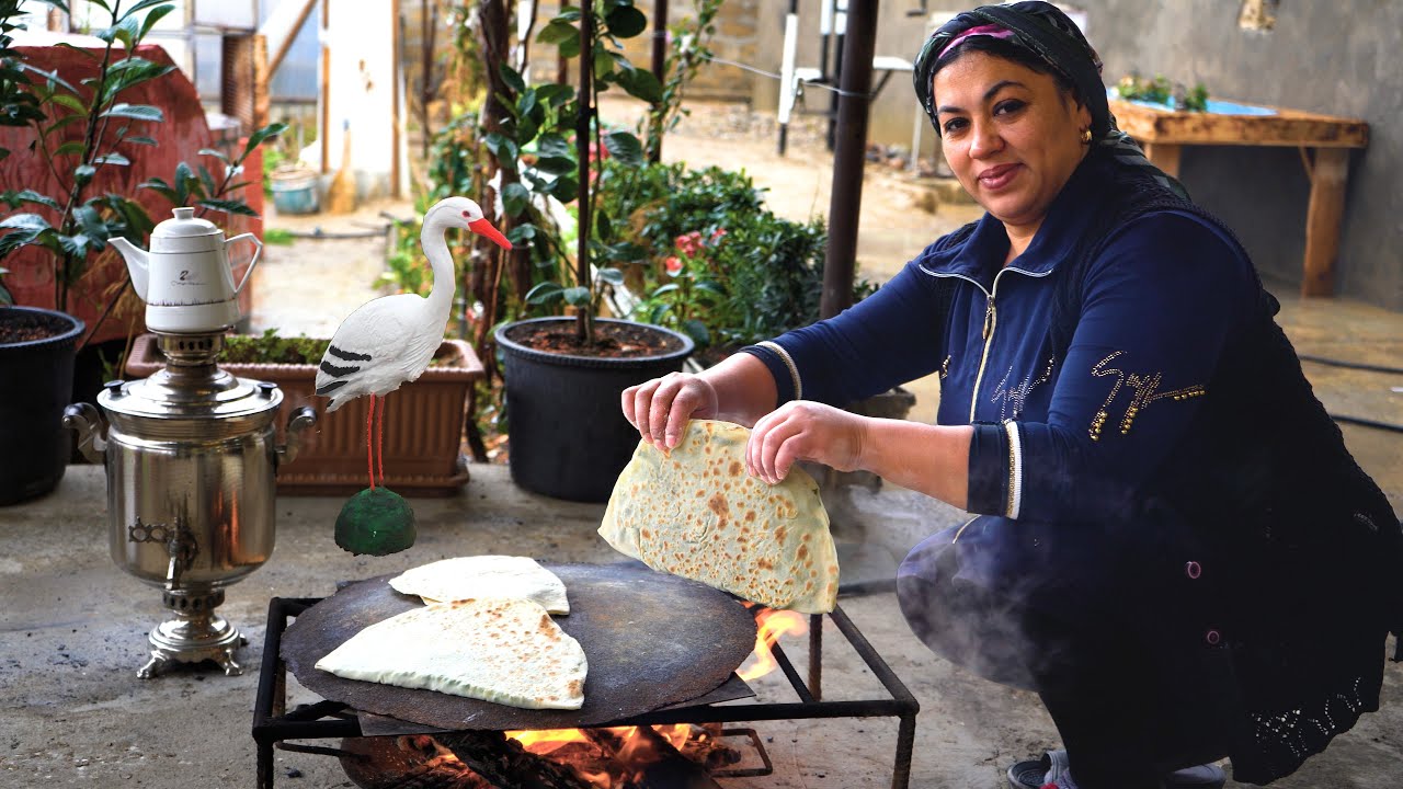 Идеи Декоративных Растений Своими Руками | Кутаб с Зеленью с Огорода | Довга Азербайджан