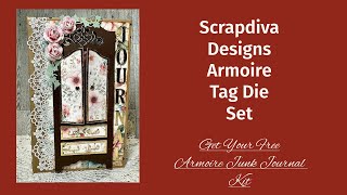 Scrapdiva Designs-Armoire Tag Die Set