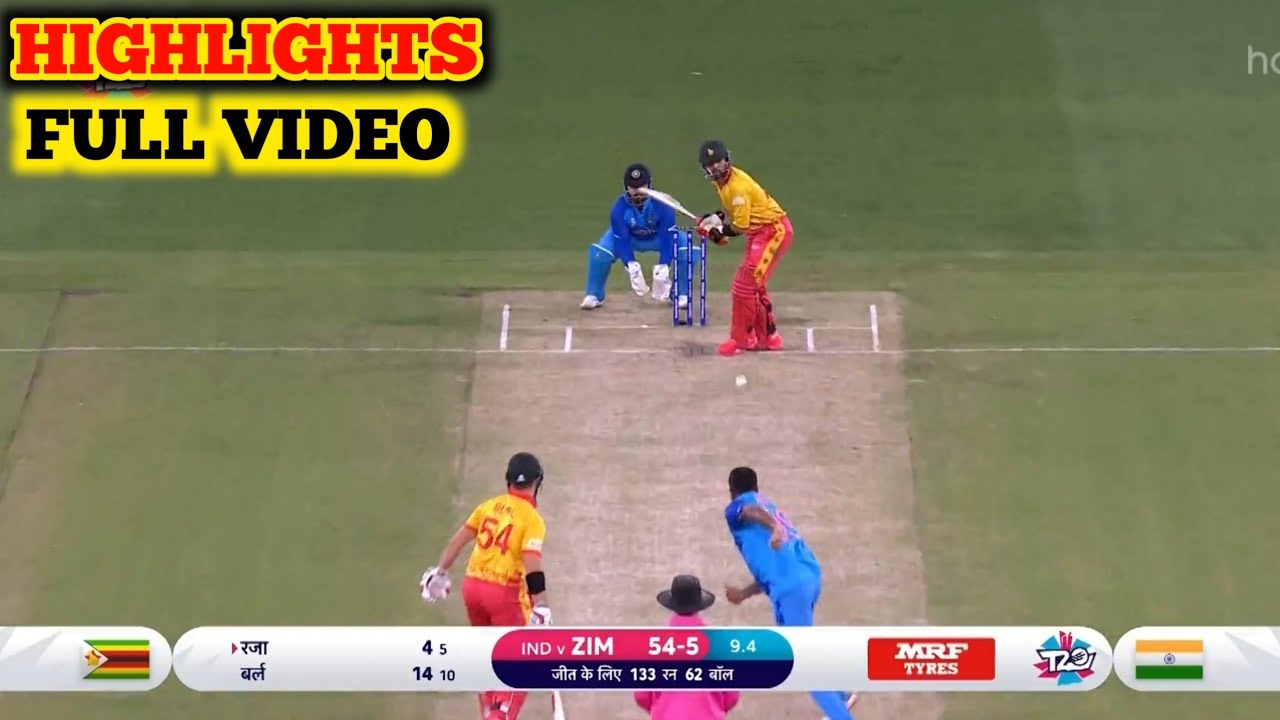 india zimbabwe live cricket video