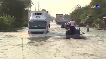 Niềm vui dự án chống ngập trên quốc lộ 1 qua miền Tây | LONG AN TV