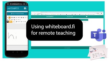 Using whiteboard.fi for remote teaching