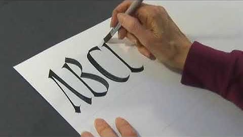 Calligraphy in Rustic Capitals