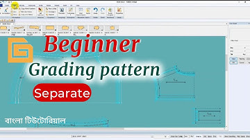 How to  separate from grading  pattern Gerber software for beginner Bangla tutorial