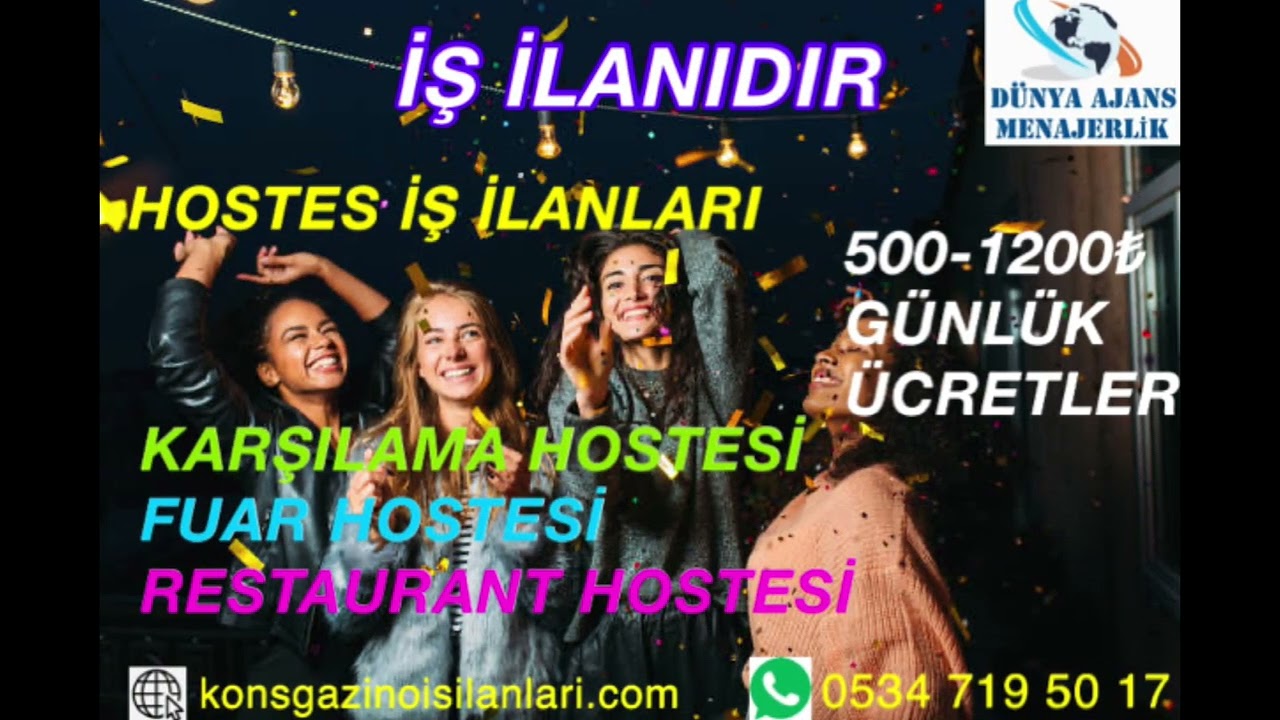 KARŞILAMA HOSTESİ TANITIM HOSTESİ FUAR HOSTESİ İŞ İLANLARI