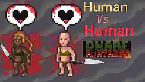 DWARF FORTRESS ** human vs human arena (50sec build)