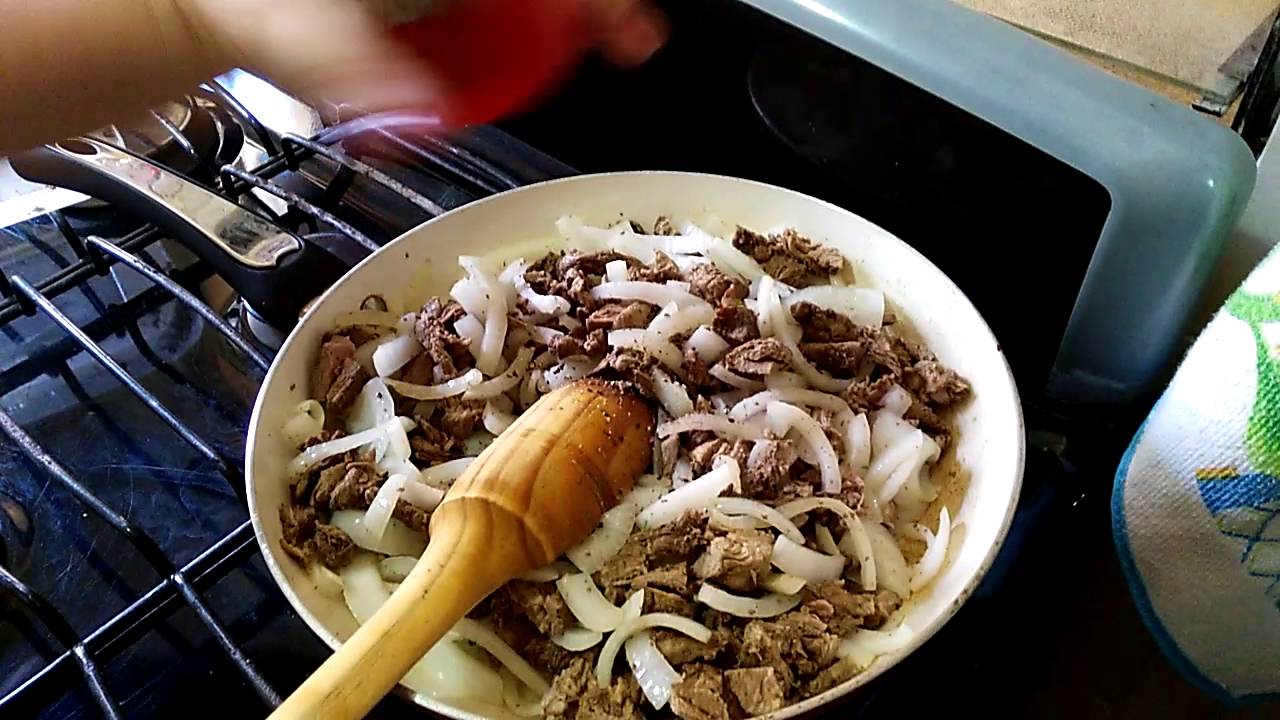 Fajitas de res encebollada YouTube