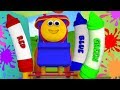 Bob o trem giz de cera | cores canção | aprender cores nomes | Kids Song | Bob Crayons Colors Song