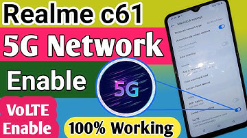 realme c61 4g+ volte network enable