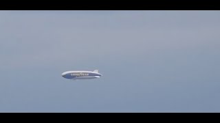 Goodyear Blimp over London filmed from Ealing.