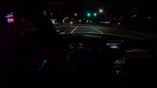 2017 Mercedes Benz C43 AMG : ASMR POV Night Test Drive With Binaural audio