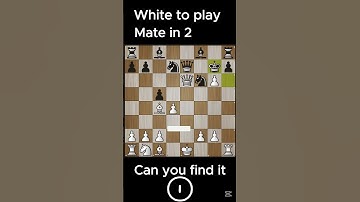 Can You Solve This Mate in 2? ♟️ White to Move! #chesspuzzle #shorts
