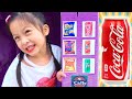 Boong candy pretend play with  vending machine outdoor playground for kidsdtl