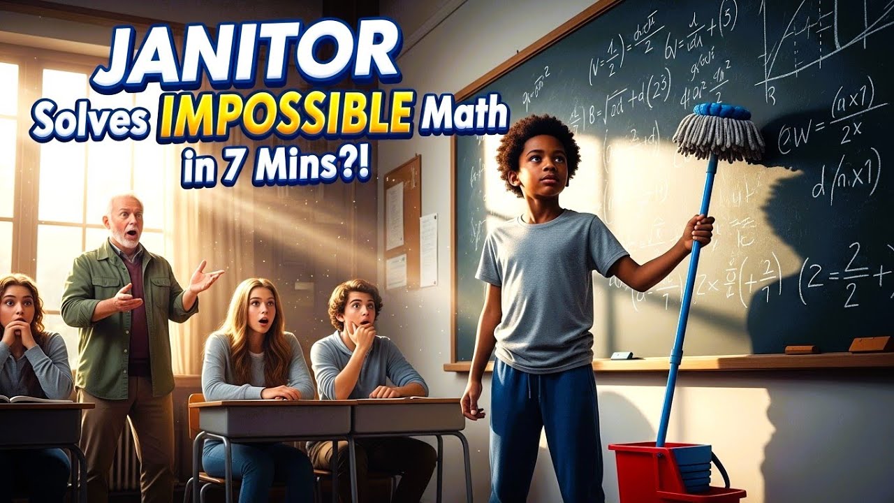Janitor Solves Very Hard Math Problem A Poor Black Janitor Solved an ‘Impossible’ Math Problem in 7 Minutes ...