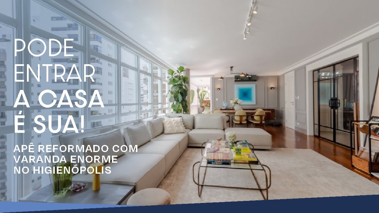 APÊ REFORMADO COM PISO DE MADEIRA E VARANDA ENORME NO HIGIENÓPOLIS | PODE ENTRAR, A CASA É SUA!