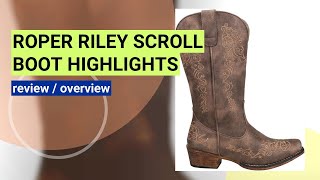 Review: ROPER Women's Riley Scroll Boot - Stylish & Comfortable?