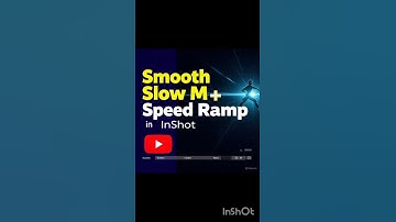 *Smooth Slow Motion & Speed Ramp Tutorial InShot #InShot #SlowMotion #SpeedRamp #VideoEdit*