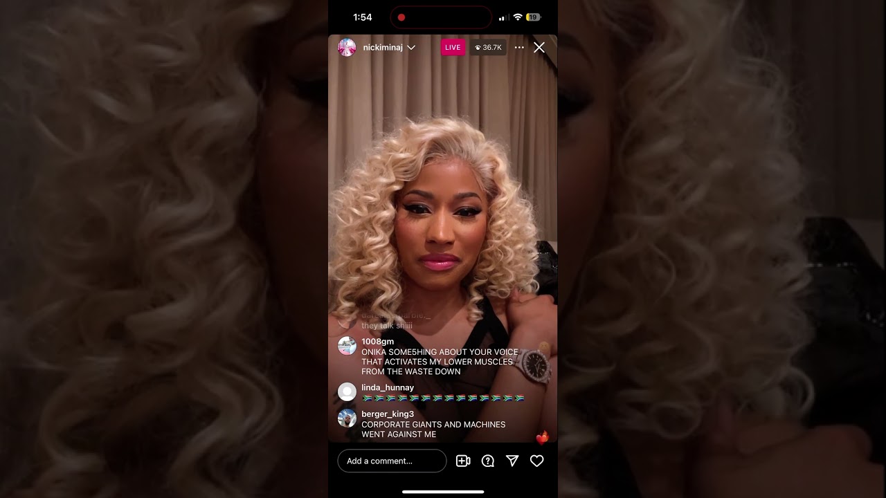#NickiMinaj IG Live, goes off on #ElliotWilson & #kanyewest. Part 3.