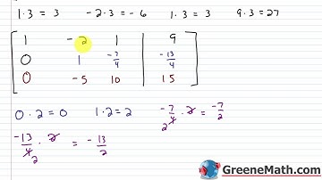 Algebra 2 Lesson #31 Solving Linear Systems in three Variables using Matrix Methods