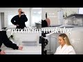 PRODUCTIVE WFH VLOG: healthy wfh habits, new standing desk set up, how I stay organized + productive