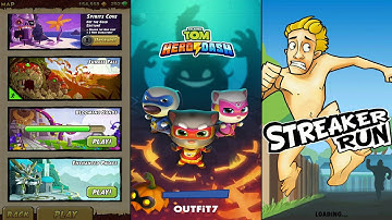 Temple Run 2 Blooming Sands Vs Talking Tom Hero Dash Vs Streaker Run - Endless Run Gameplay