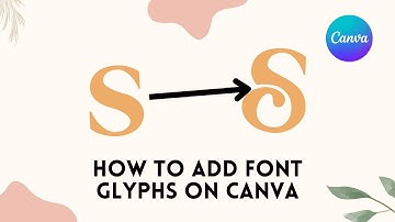 How to add font glyphs on canva