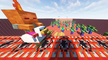 Placing 1 TNT for Every Subscriber in Minecraft - Lava Chicken