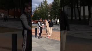 Blind man Dropping iPad prank