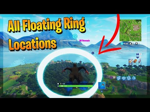 Fortnite - ''Skydive through floating Rings'' - ALL LOCATIONS! Fortnite Week 10 Challenges