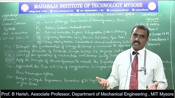 EME-18ME15/25-Module 1-Session 1- Prof. B Harish