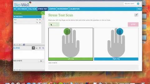 Bio-Well Tutorial: Conducting a Stress Test Scan