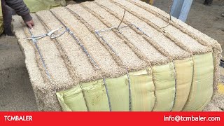 rice husk compactor baler machine