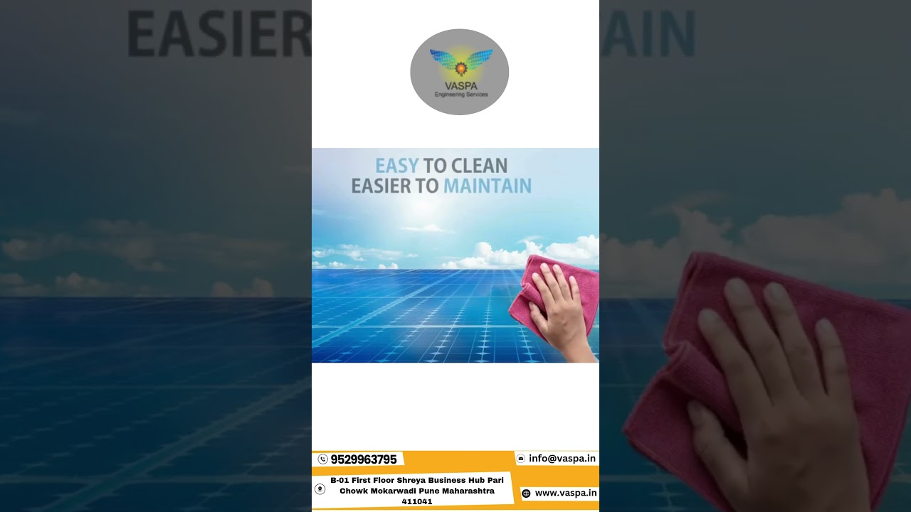 EASY TO CLEAN. EASIER TO MAINTAIN."Solar panels are built smart – and built to last!solar panel